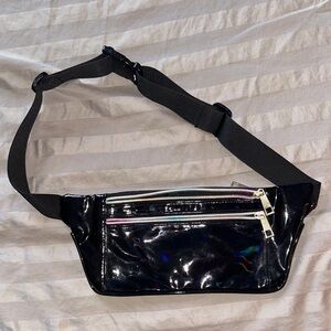 Black Holographic / Oil Slick Fanny Pack